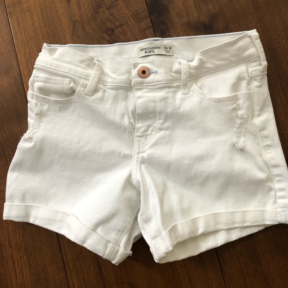 Abercrombie Kids white jean shirt size 13/14